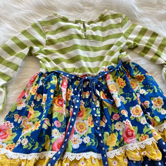 Counting Daisies Striped Floral Print Ruffle 2 Piece Set - Picture 7 of 15